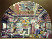 Design For The Decoration Of The Summer Smoking Room At Cardiff Castle, 1870 Painting by William Burges