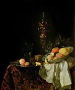 Dessert, 1653-54 Painting by Willem Kalf