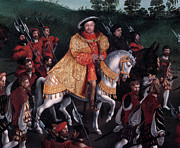 Detail Depicting King Henry Viii Of England On Horseback Painting by Friedrich Bouterwerk
