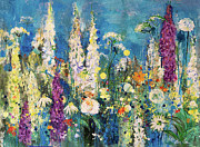 Detail Of A Garden, Chelsea, 2019 Painting by Ann Oram