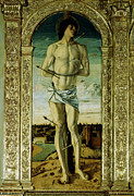 Detail Of Saint Sebastian Painting by Giovanni Bellini