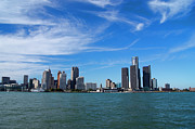 Detroit Skyline From Canada Photograph by Science Photo Library