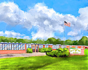 D. F. Douglass High School - Macon County Georgia Mixed Media by Mark Tisdale