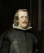 Diego Rodriguez de Silva y Velazquez / 'Philip IV, King of Spain', 1653-1657, Spanish School. Painting by Diego Velazquez -1599-1660-