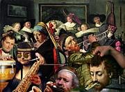 Dinner Music Mixed Media by Aberrant Art