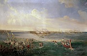 Disembark Of The Spanish Army In Balanguigui -philippines- In 1847 Leaded By Claveria, 19th Century. Painting by Antonio de Brugada -1804-1863- Disembark Of The Spanish Army In Balanguigui -philippines- In 1847 Leaded By Claveria, 19th Century. Painting by Antonio de Brugada -1804-1863-