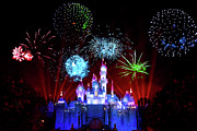Disneyland Fireworks At Sleeping Beauty Castle Photograph by Mark Andrew Thomas Disneyland Fireworks At Sleeping Beauty Castle Photograph by Mark Andrew Thomas