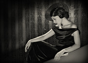 Diva With The Hat In Film Noir Style Photograph by Retroatelier