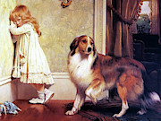Dog - A Special Pleader  Mixed Media by Charles Burton