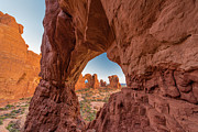 Double Arch Through Cove Arch Photograph by Jeff Foott Double Arch Through Cove Arch Photograph by Jeff Foott