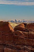 Downtown Denver From Red Rocks Ampitheatre Photograph by Science Photo Library