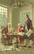 Drafting Of The United States Declaration Of Independence, Philadelphia, Pa, 1776 Painting by Jean Leon Gerome Ferris
