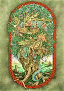 Dragon Tree Painting by Linda Ravenscroft