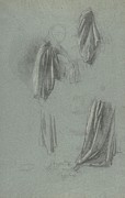 Drapery Studies Drawing by Anselm Feuerbach Drapery Studies Drawing by Anselm Feuerbach