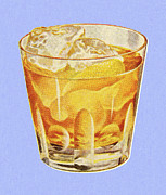 Drink on The Rocks Drawing by CSA Images Drink on The Rocks Drawing by CSA Images