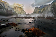 Dusk in Yosemite Photograph by Jon Glaser