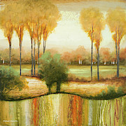 Early Morning Meadow I Painting by Michael Marcon