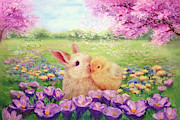 Easter Love Painting by Yoonhee Ko