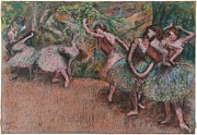 EDGAR DEGAS Ballet Scene, 1907. National Gallery of Art, Washington DC. Drawing by Edgar Degas
