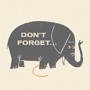 Elephant Reminder Drawing by CSA Images