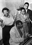 Ella Fitzgerald, Oscar Peterson, Roy Photograph by Bettmann