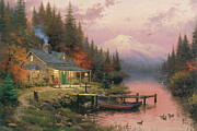 End Of A Perfect Day Painting by Thomas Kinkade Studios