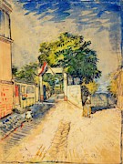 Entrance to the Moulin de la Galette. Painting by Vincent van Gogh -1853-1890-
