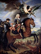 'Equestrian Portrait of Philip V', ca. 1723, French School, Oil on canvas, 335 cm x ... Painting by Jean Ranc -1674-1735-