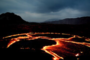 Erta Ale Volcano, Lava Crater In Motion. Afar Region Photograph by Enrique Lopez-tapia / Naturepl.com