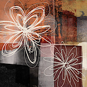Espresso Flower 2- Art by Linda Woods Mixed Media by Linda Woods