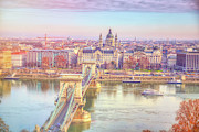 Ethereal Panorama of Budapest Chain Bridge Photograph by Stefano Senise