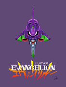 Eva01 Head Logo Digital Art by Andrea Gatti