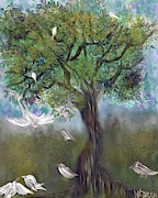 Evening Mist  Digital Art by Angela Weddle