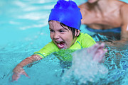 Excited Boy In Swimming Pool Photograph by Science Photo Library