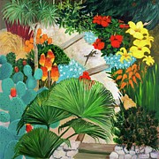 Exotic Gardens, 2013 Painting by Maggie Rowe
