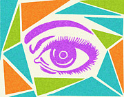 Eye and Abstract Background Drawing by CSA Images Eye and Abstract Background Drawing by CSA Images