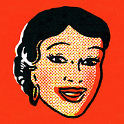 Face of a Woman Drawing by CSA Images Face of a Woman Drawing by CSA Images