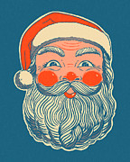 Face of Santa Claus Drawing by CSA Images