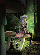 Fairy at the Bottom of the Garden Digital Art by Shanina Conway