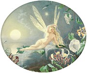 Fairy Resting On A Leaf, C.1860 Painting by John Simmons