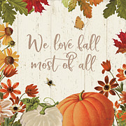 Fall Garden II Painting by Katie Pertiet
