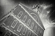 Faneuil Hall Boston Massachusetts Black and White Photograph by Carol Japp
