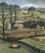 Farm Painting by Ronald Lampitt