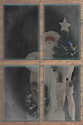Father Christmas in Window Photograph by Colleen Cornelius