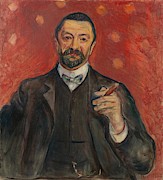 Felix Auerbach. Painting by Edvard Munch -1863-1944- Felix Auerbach. Painting by Edvard Munch -1863-1944-