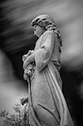 Female in Cemetary II Photograph by Jon Glaser