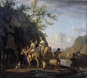 Ferry Boat. Painting by Adriaen Van De Velde