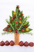 Festive cooking concept Christmas Tree Photograph by Milleflore Images