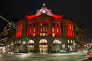 Festive South Station Photograph by Linda Bonaccorsi