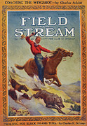 Field & Stream Magazine Cover August 1915 Painting by Field & Stream